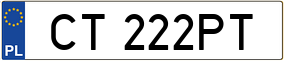 Trailer License Plate